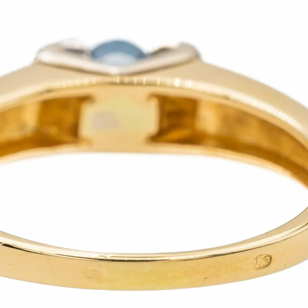 Bague Or jaune Saphir