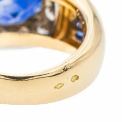 Bague Or jaune Saphir