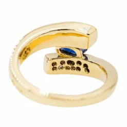 Bague Or jaune Saphir