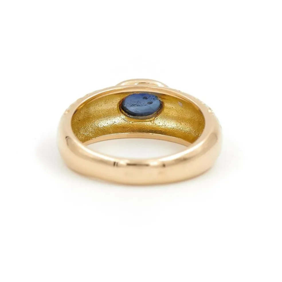 Bague Or jaune Saphir