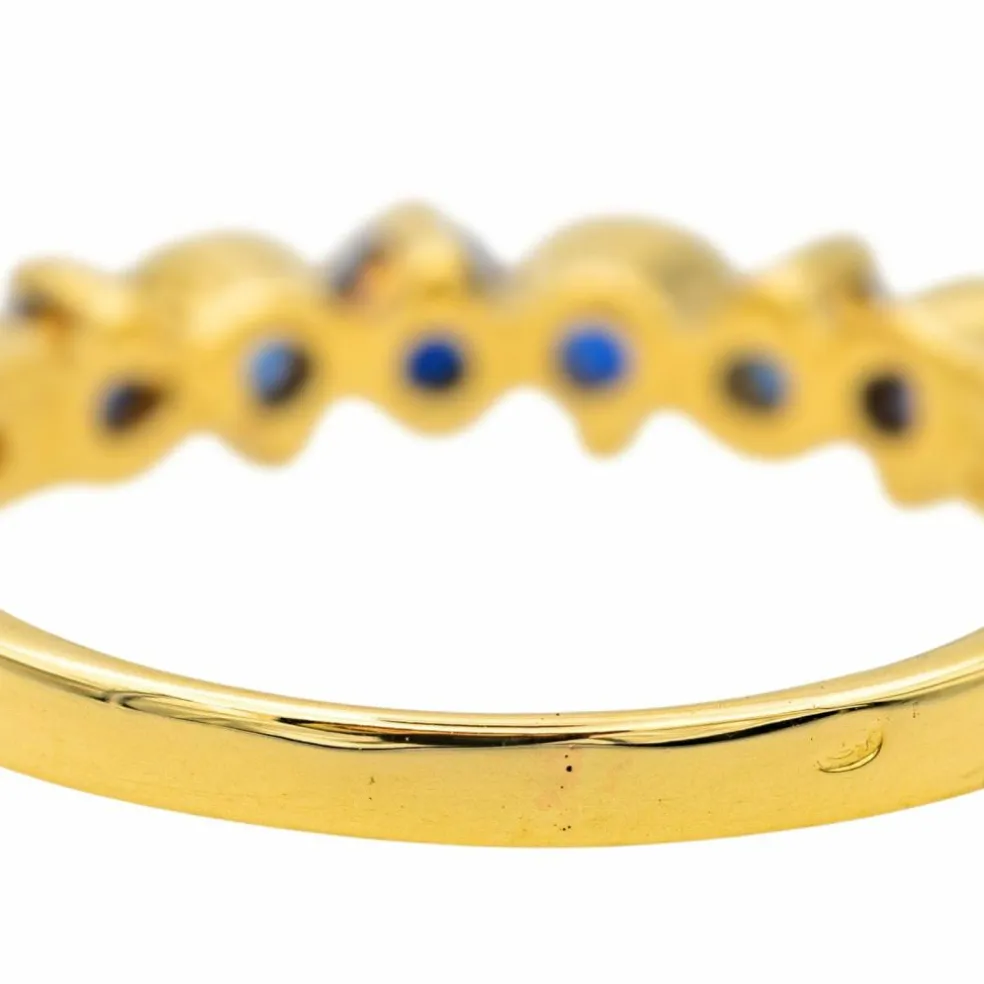 Bague Or jaune Saphir