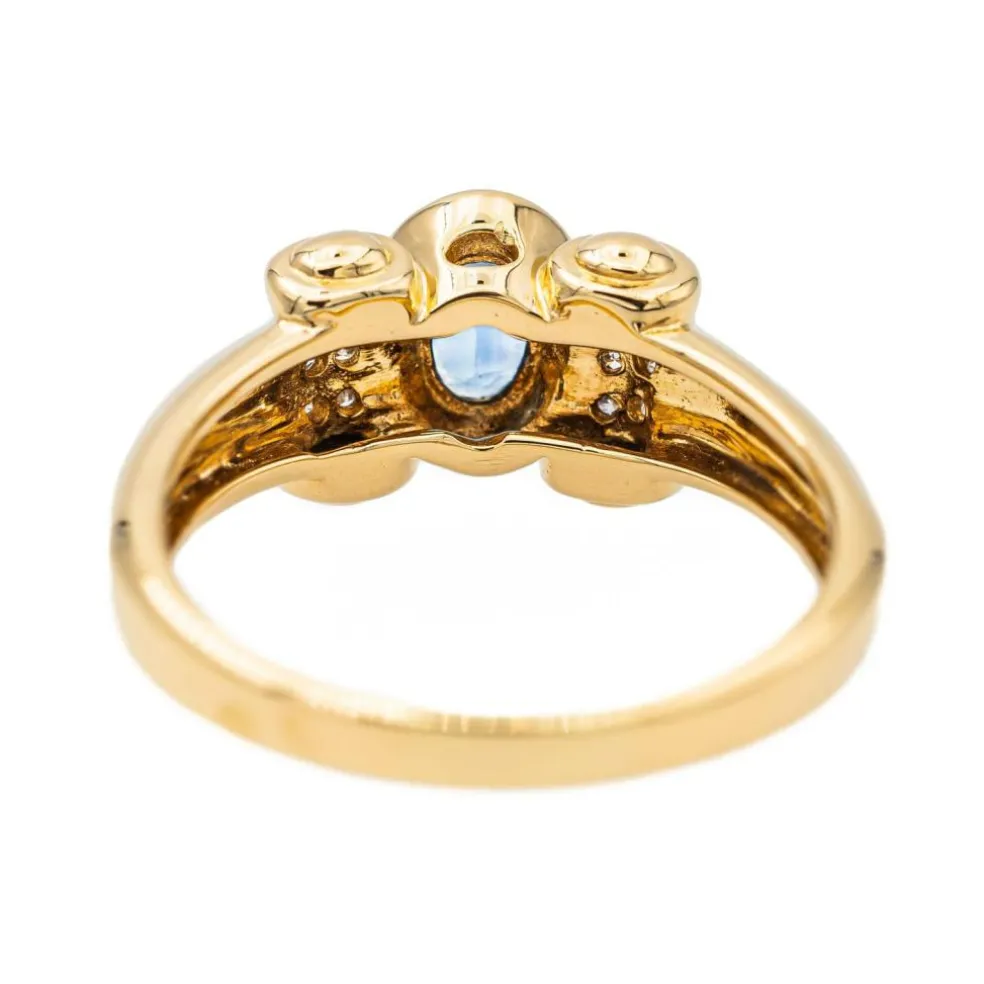 Bague Or jaune Saphir
