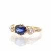 Bague Or jaune Saphir Diamants