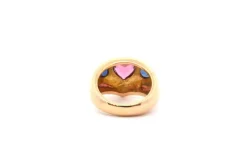 Bague Or jaune Saphir Diamant