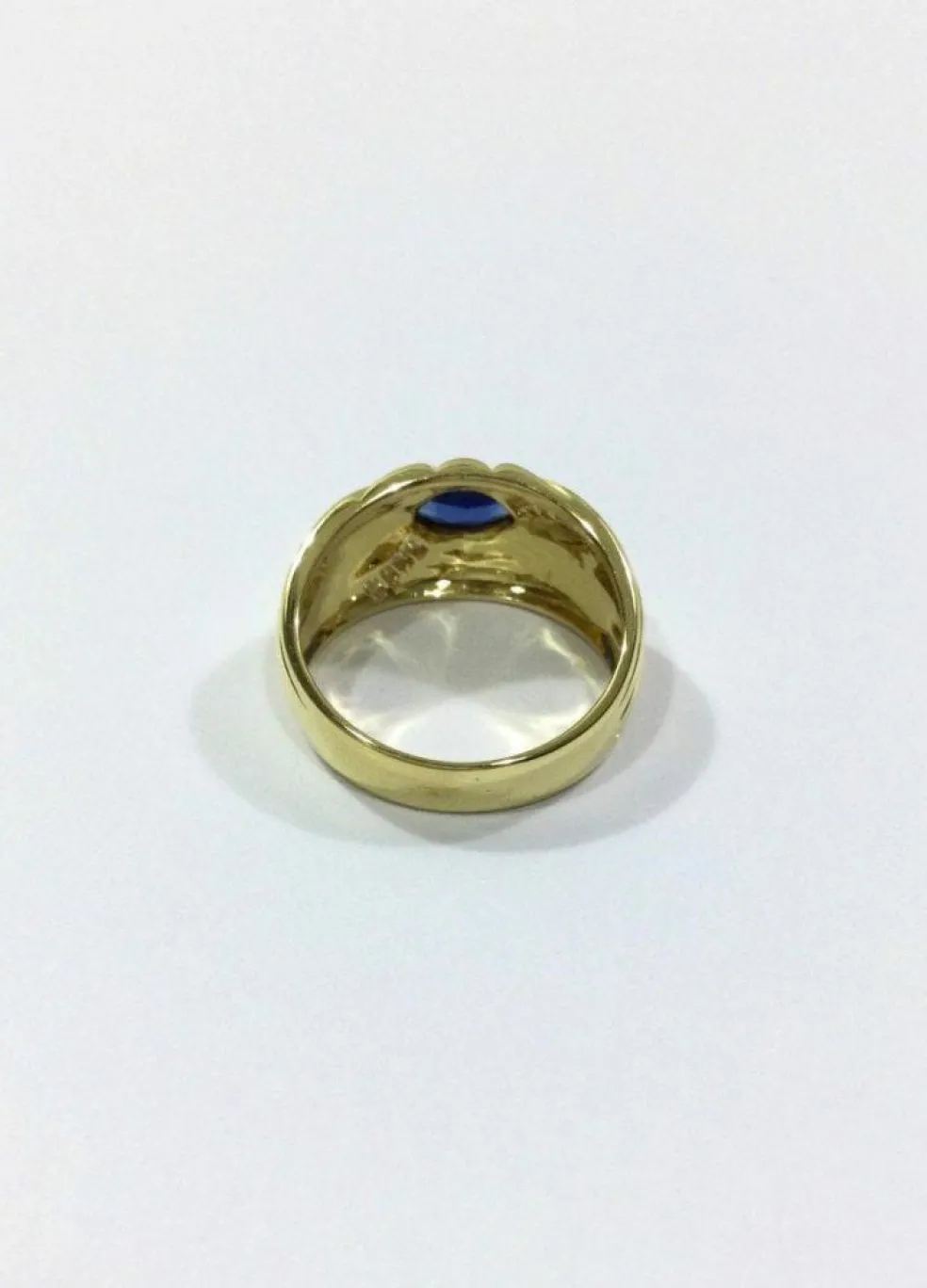 Bague Or jaune Saphir Diamants