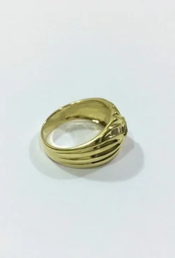 Bague Or jaune Saphir Diamants