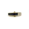 Bague or jaune, saphirs diamants