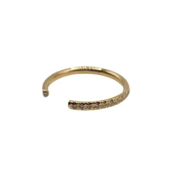 Bague or jaune sertie de diamants