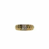 Bague or jaune sertie de diamants princesses