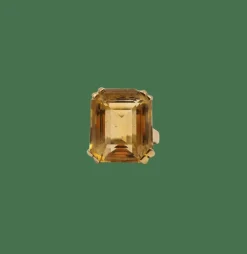 Bague or jaune sertie d’une citrine