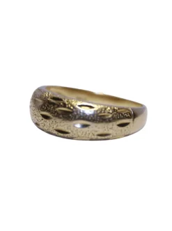 Bague Or jaune texturée