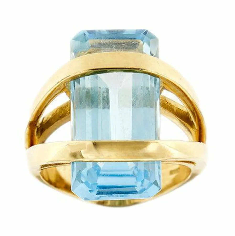Bague Or Jaune Topaze