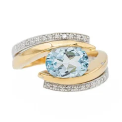 Bague Or jaune Topaze
