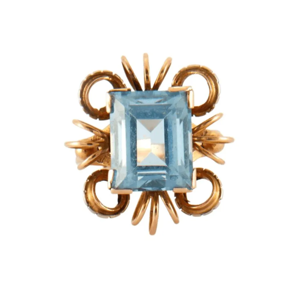 Bague Or jaune Topaze