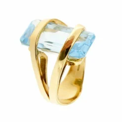 Bague Or Jaune Topaze