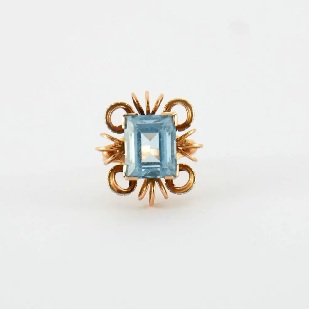 Bague Or jaune Topaze