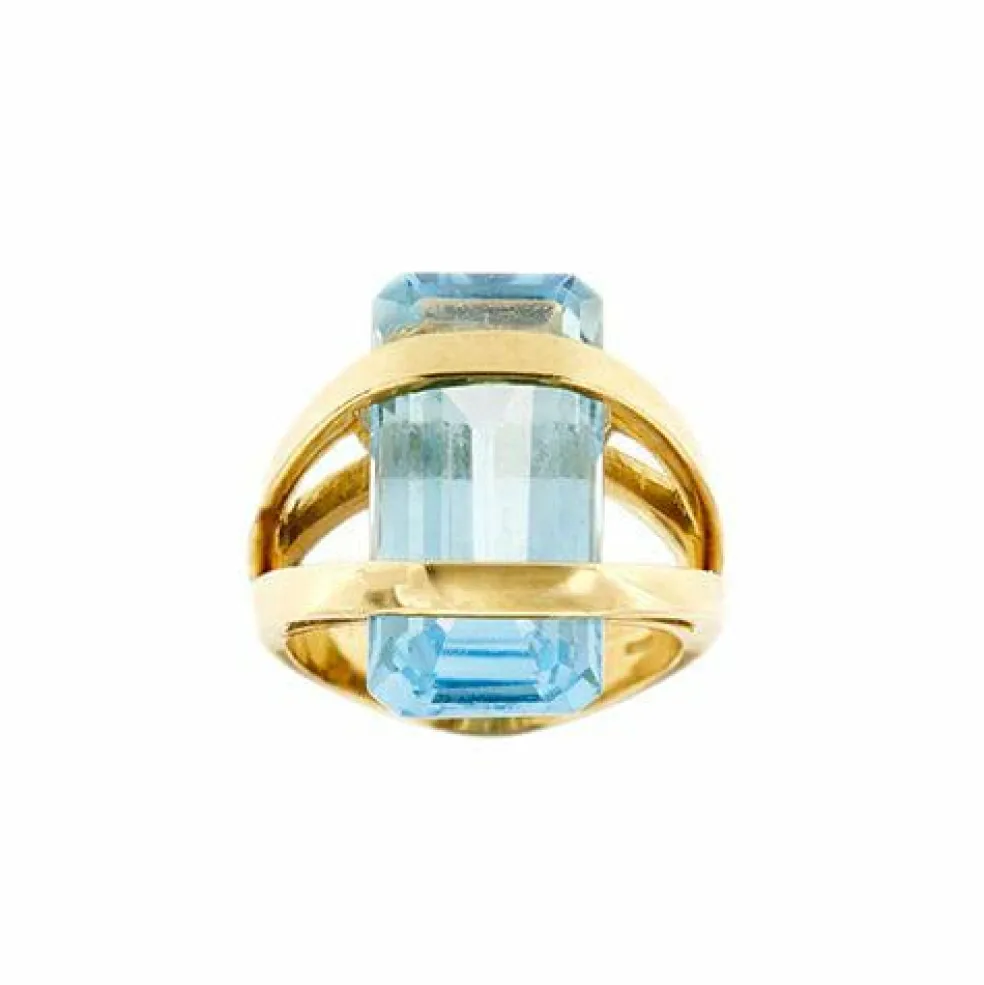 Bague Or Jaune Topaze