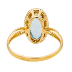 Bague Or jaune Topaze, Diamant
