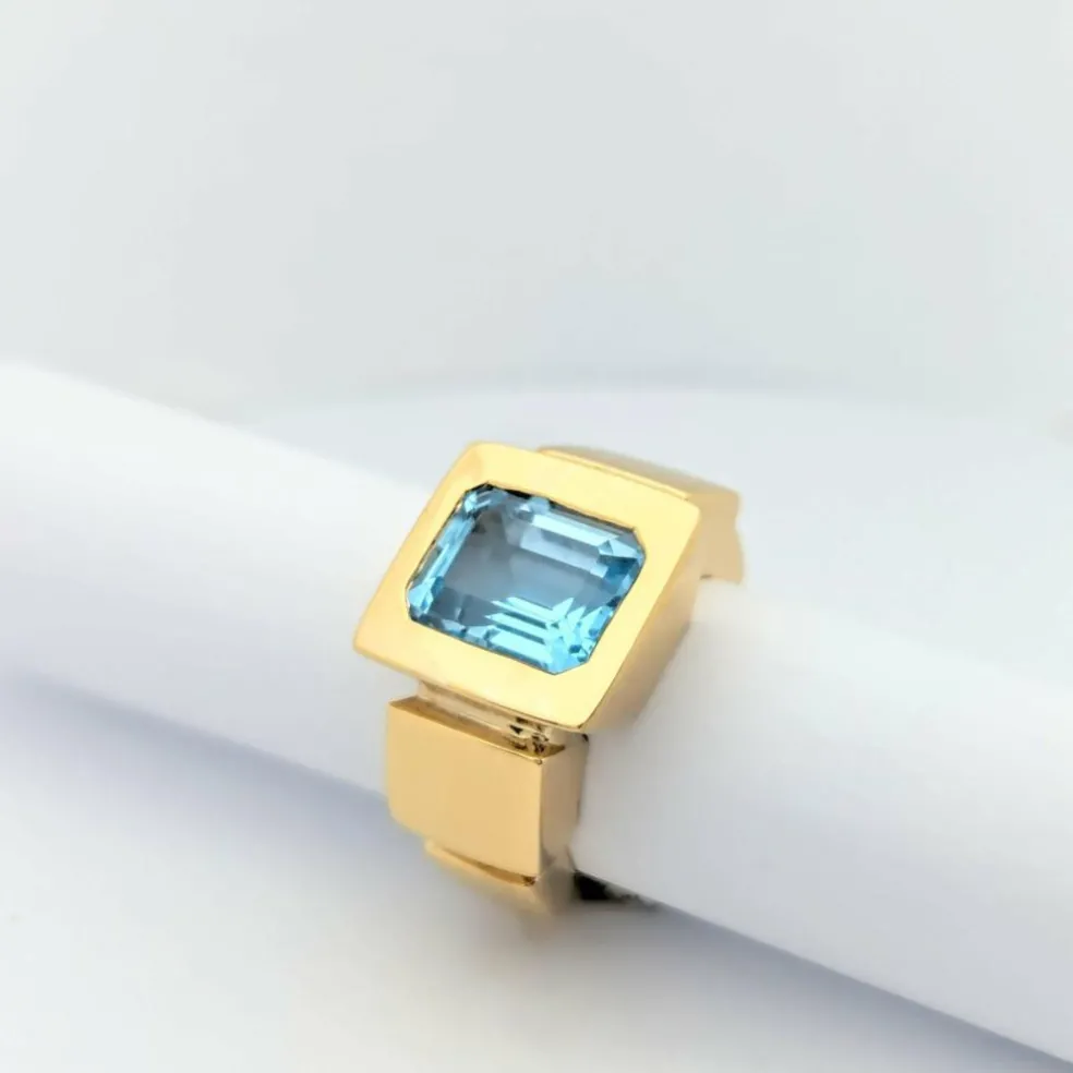 Bague Or jaune Topaze Didier Guérin