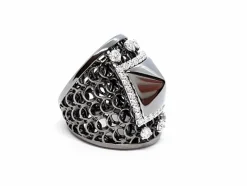 Bague Or noir Diamant
