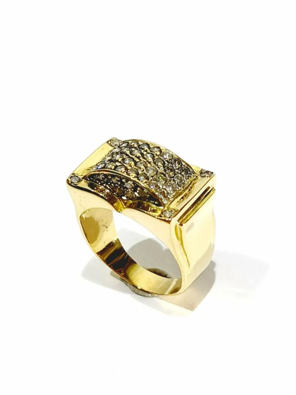 Bague or pavage 44 diamants