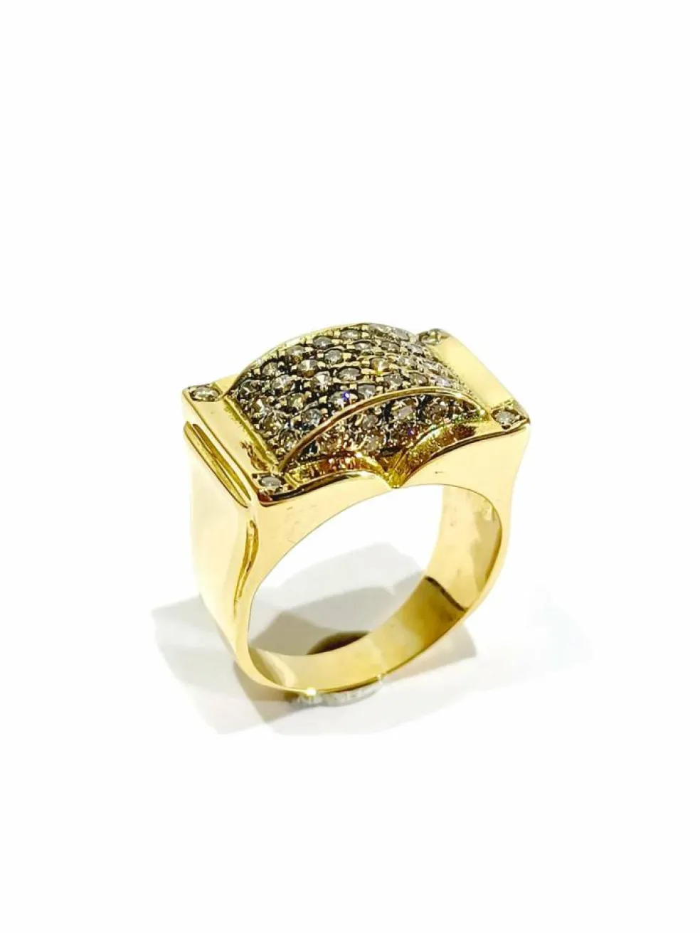 Bague or pavage 44 diamants