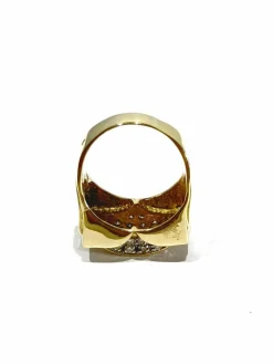 Bague or pavage 44 diamants