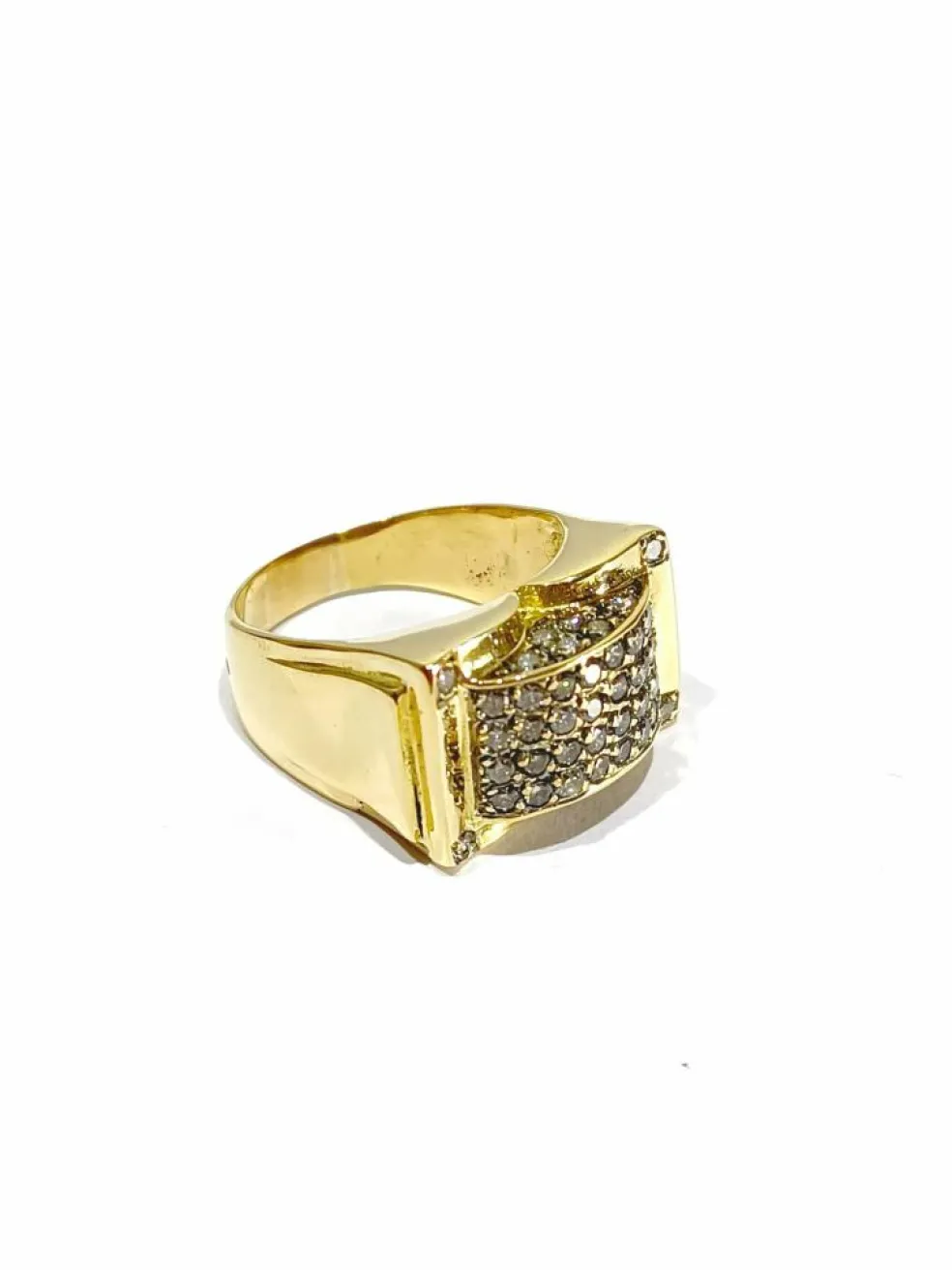 Bague or pavage 44 diamants