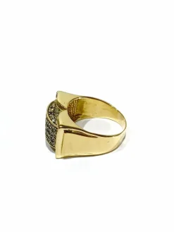 Bague or pavage 44 diamants