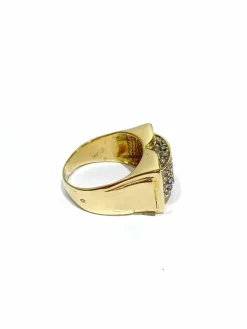 Bague or pavage 44 diamants