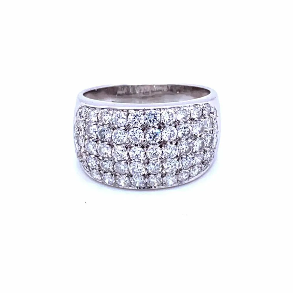 Bague Or pavée Diamants