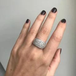 Bague Or pavée Diamants