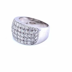 Bague Or pavée Diamants