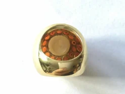 Bague Or, perle & corail
