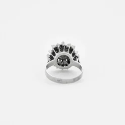 Bague or perle de culture et diamants