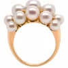 Bague Or Perles et Diamants
