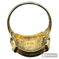 Bague or PIECE 20 francs NAPOLEON III
