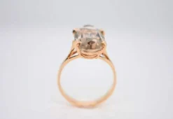 Bague Or Quartz Fumé