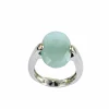 Bague Or Quartz Vert d'Eau