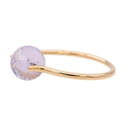 Bague Or rose Améthyste