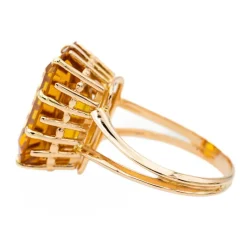 Bague Or rose Citrine