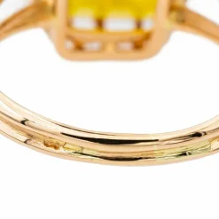 Bague Or rose Citrine