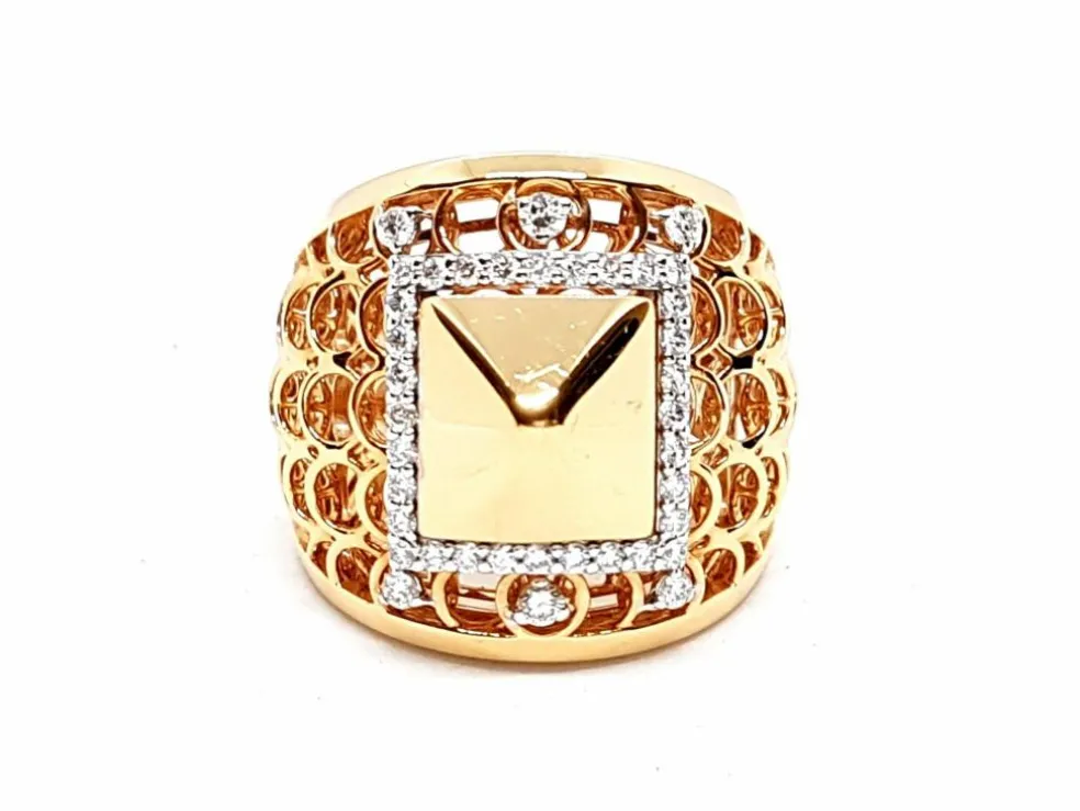 Bague Or rose Diamant