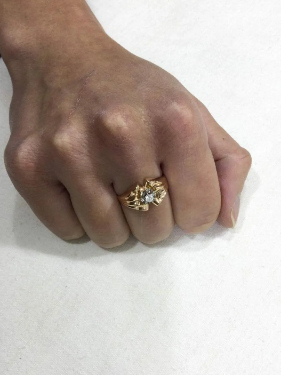 Bague Or Rose Diamant