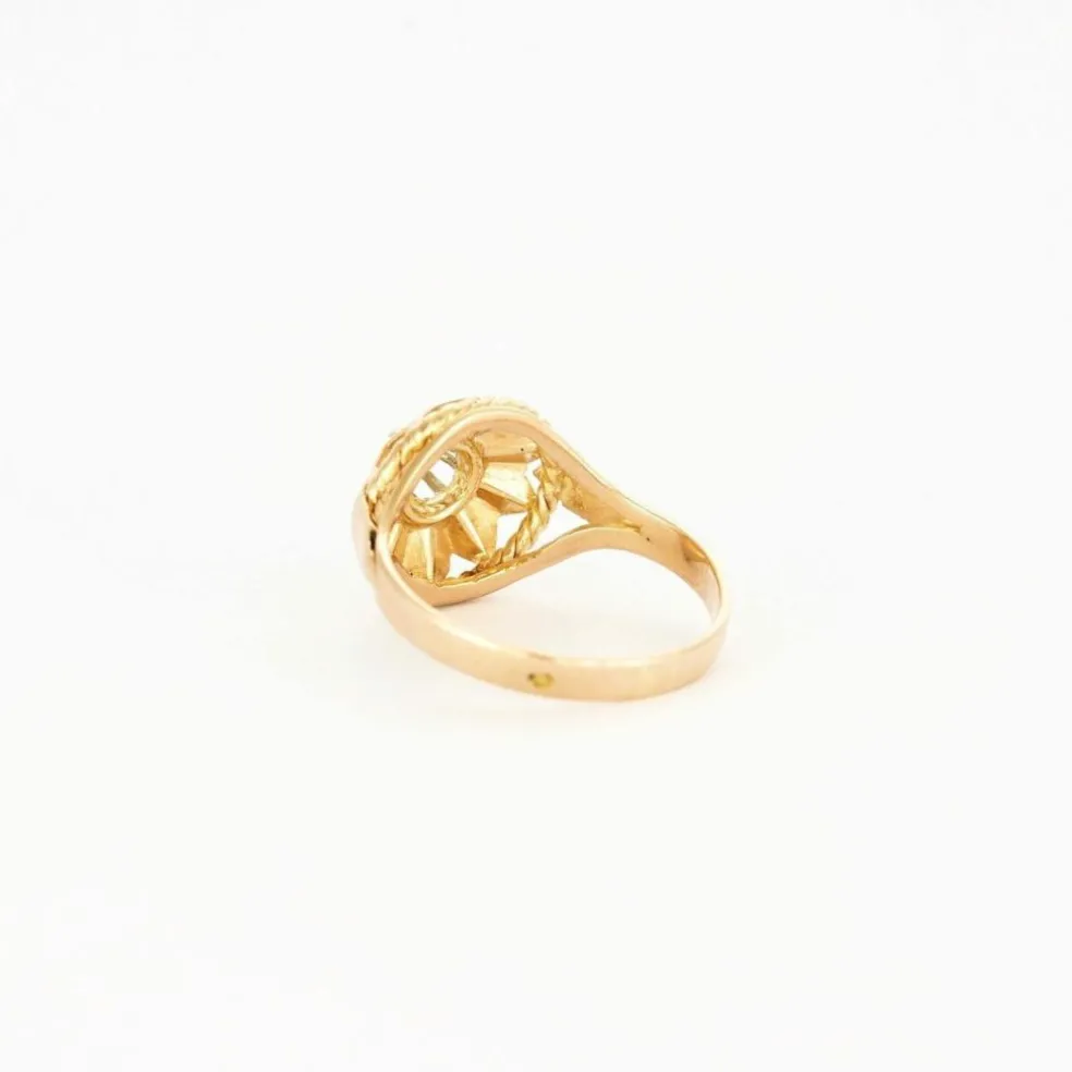 Bague or rose diamant