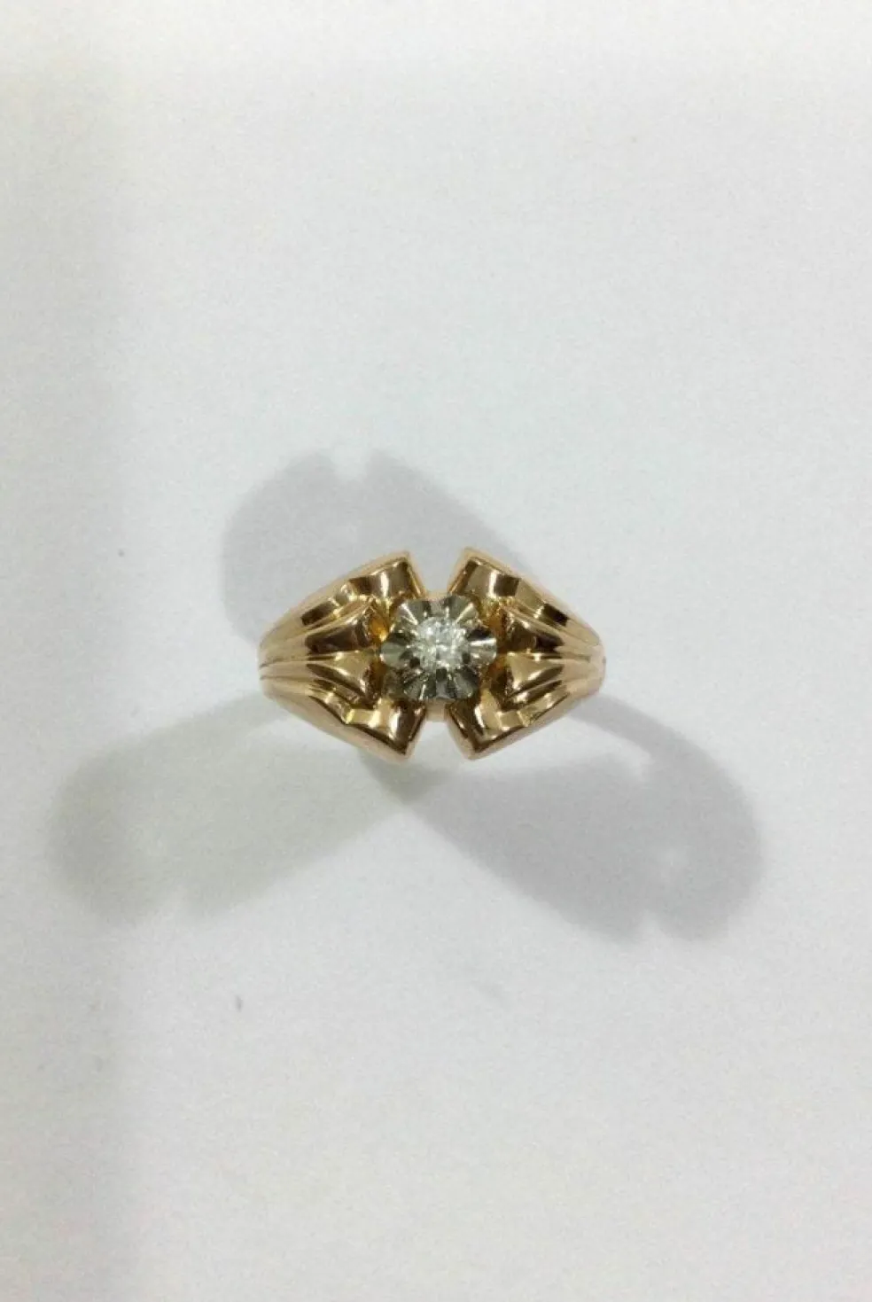 Bague Or Rose Diamant