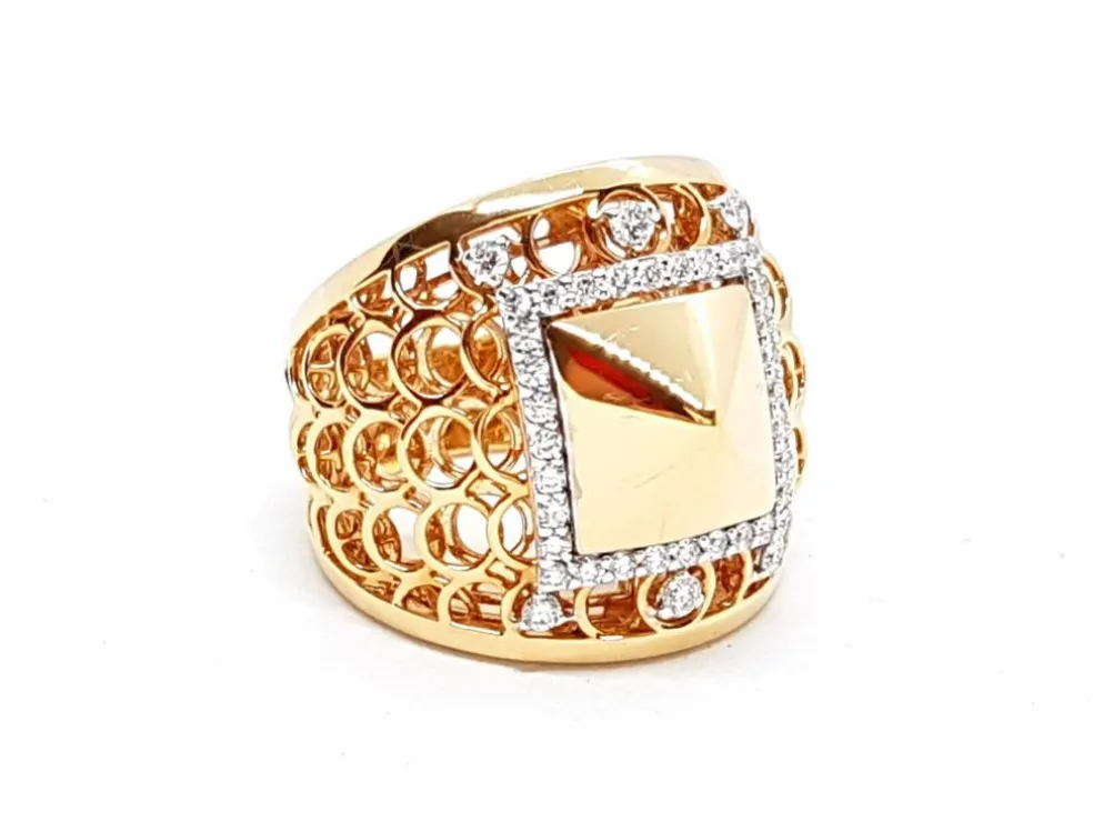 Bague Or rose Diamant