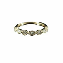 Bague or rose diamants