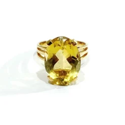 Bague Or rose et Citrine