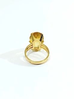 Bague Or rose et Citrine